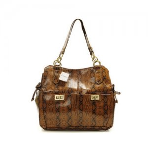 Coach Embossed Lock Medium Brown Totes DYH