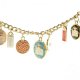 Coach Circle Charm Gold Necklaces CZR