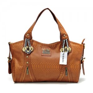 Coach In Embossed Medium Brown Totes DFZ