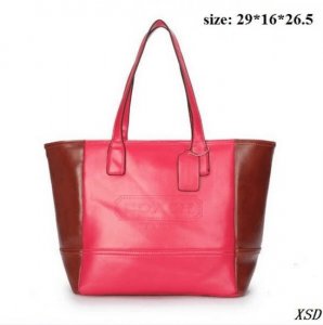 Coach Holiday Logo Medium Pink Totes DJM