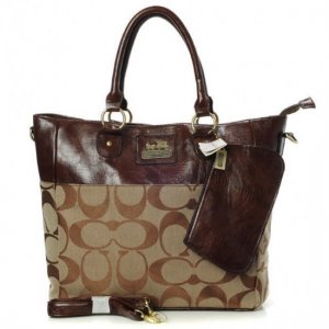 Coach In Signature Medium Camel Totes AOV