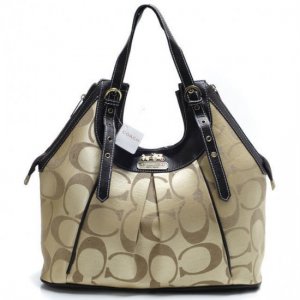 Coach In Monogram Medium Khaki Satchels BXO