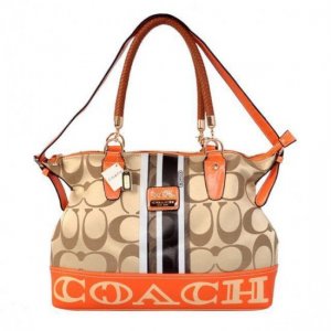 Coach Braided In Signature Large Khaki Totes BFU