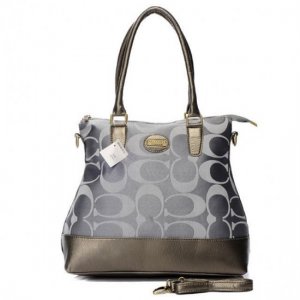 Coach In Signature Medium Grey Satchels BBV