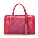 Coach Legacy Haley Medium Fuchsia Satchels AVV