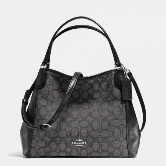 Sale Hot Shows Coach Edie Shoulder Bag 28 In Signature Jacquard