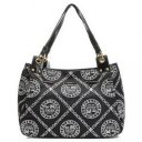 Coach Hamptons Fashion Logo Large Black Totes EHB