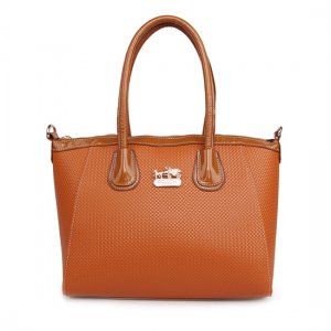 Coach City Signature Medium Tan Satchels BSO