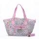 Coach Legacy In Signature Jacquard Medium Pink Grey Totes EWO