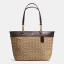 Storage Pocket Coach Sophia Tote In Signature Canvas