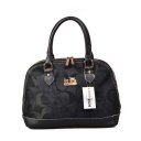 Coach Madison Signature Medium Black Satchels DOM