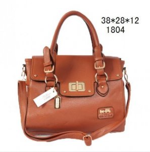 Coach Embossed Medium Orange Satchels DDW