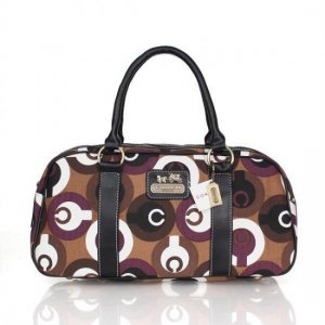 Coach Fashion Poppy Medium Coffee Satchels CDW