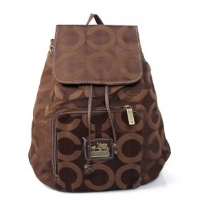 Coach Classic In Signature Medium Coffee Backpacks EJB