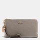 Popular Coach Double Zip Wallet In Colorblock Leather