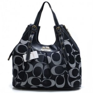 Coach In Monogram Medium Black Satchels BXQ