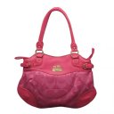 Coach Logo In Monogram Medium Fuchsia Satchels EMK