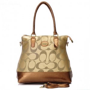 Coach In Signature Medium Khaki Satchels BBU