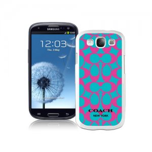 Coach Big Logo Fuchsia Blue Samsung Galaxy S3 9300 CAO