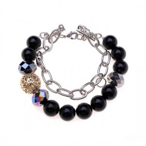 Coach Bead Stretch Black Bracelets CXM