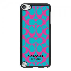 Coach Big Logo Fuchsia Blue iPod Touch 5TH CAD