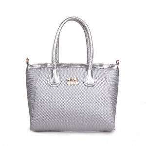 Coach City Signature Medium Silver Satchels BSN