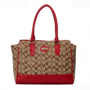 Coach Legacy Candace In Signature Medium Red Satchels ARE