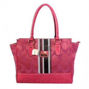 Coach Candace In Signature Medium Pink Satchels BFO