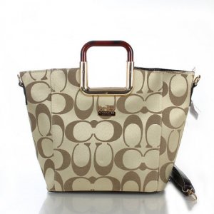 Coach Logo Medium Apricot Totes FDB